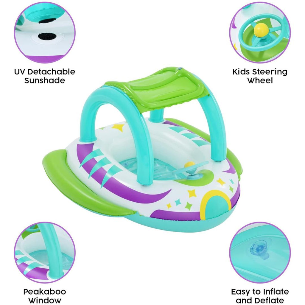 Space Splash Shaded Baby Boat 1.07m x 1.12m