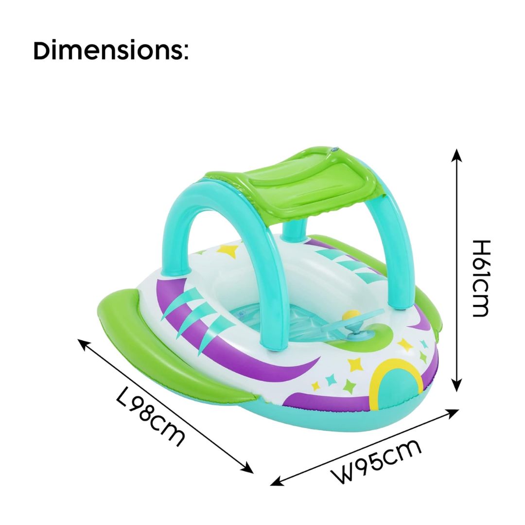 Space Splash Shaded Baby Boat 1.07m x 1.12m