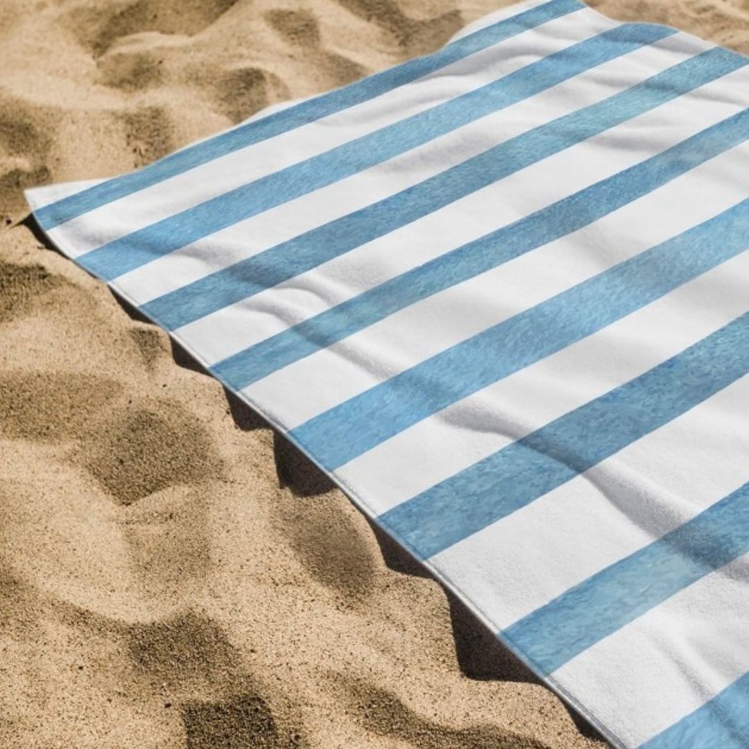 Printed Terry Microfiber Beach Towel 105 x 175 cm