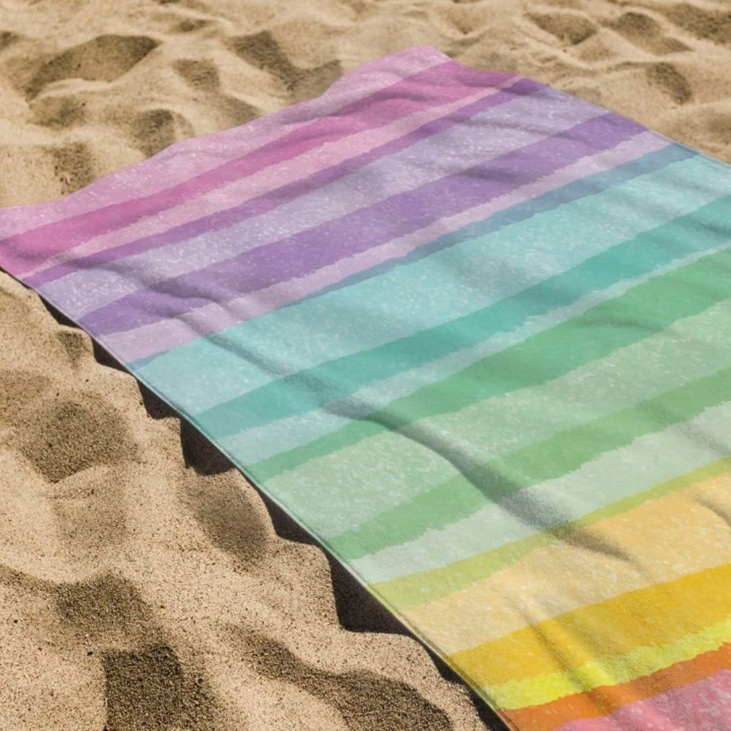 Printed Terry Microfiber Beach Towel 105 x 175 cm