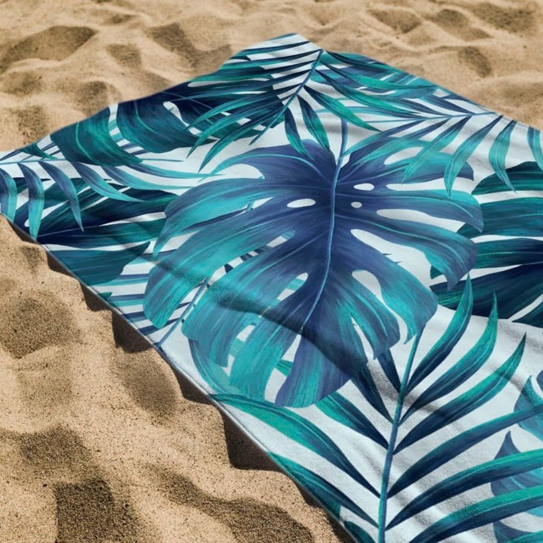 Printed Terry Microfiber Towel 105 x 175 cm