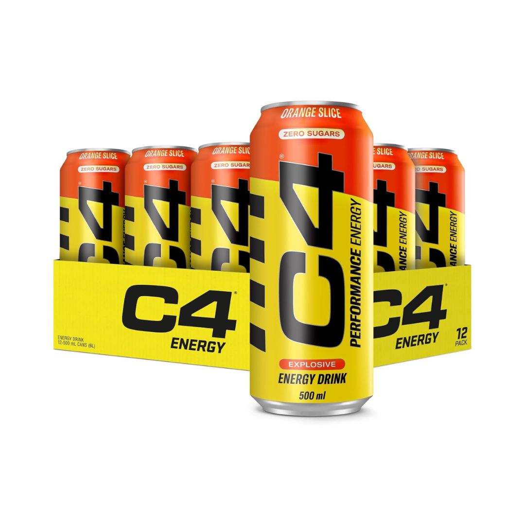 C4 Energy Drink 500 Ml Orange Silce