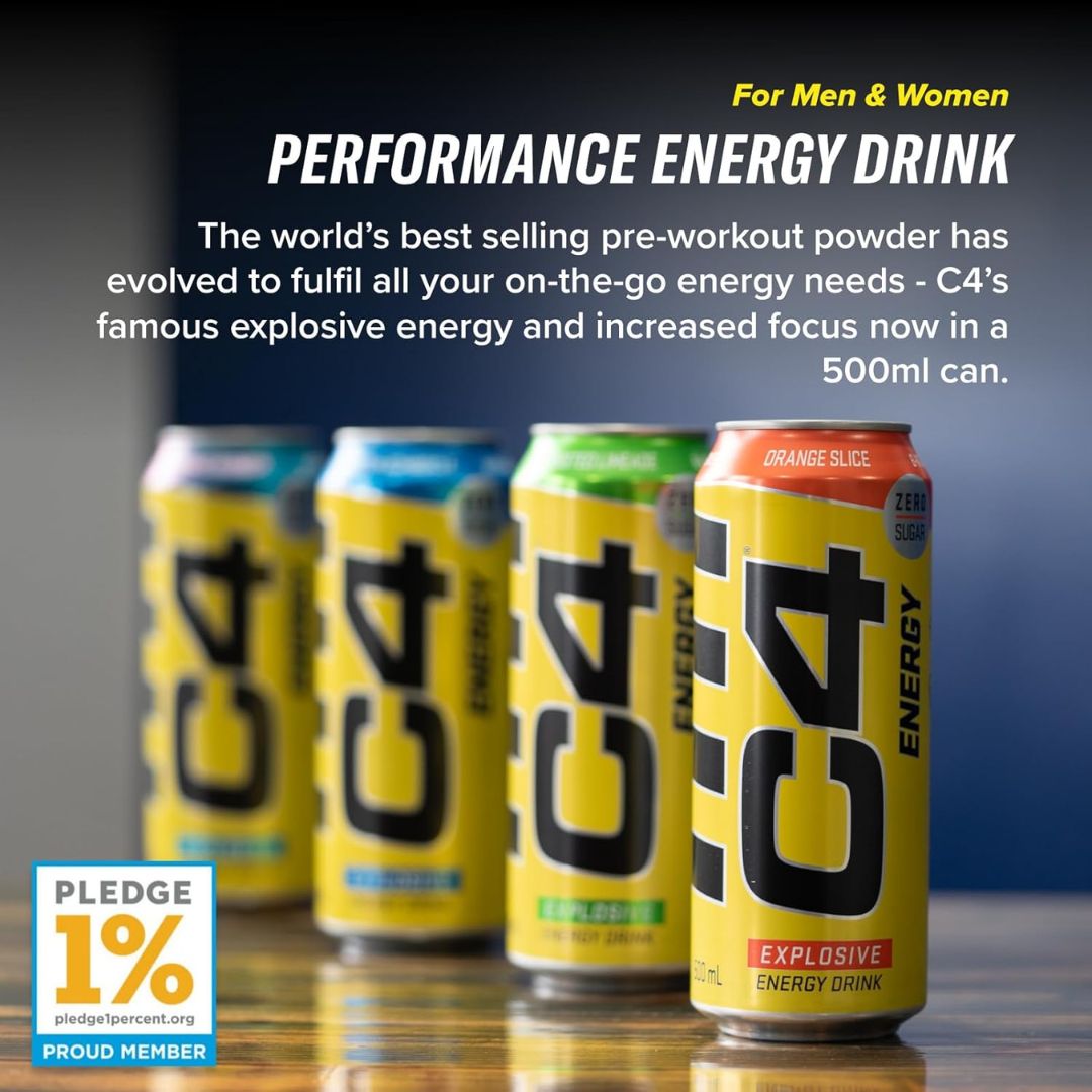 C4 Energy Drink 500 Ml Orange Silce