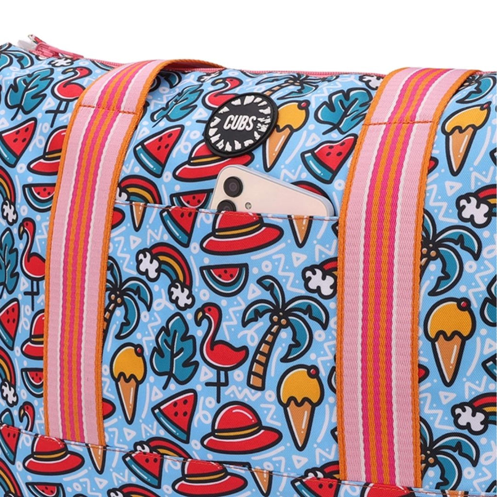 Flamingos and Pineapples Double Face Tote Bag 19 L