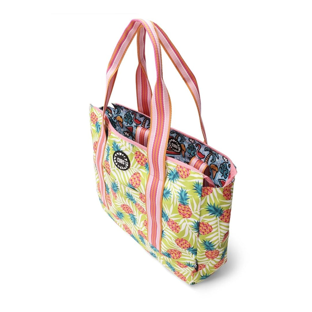 Flamingos and Pineapples Double Face Tote Bag 19 L