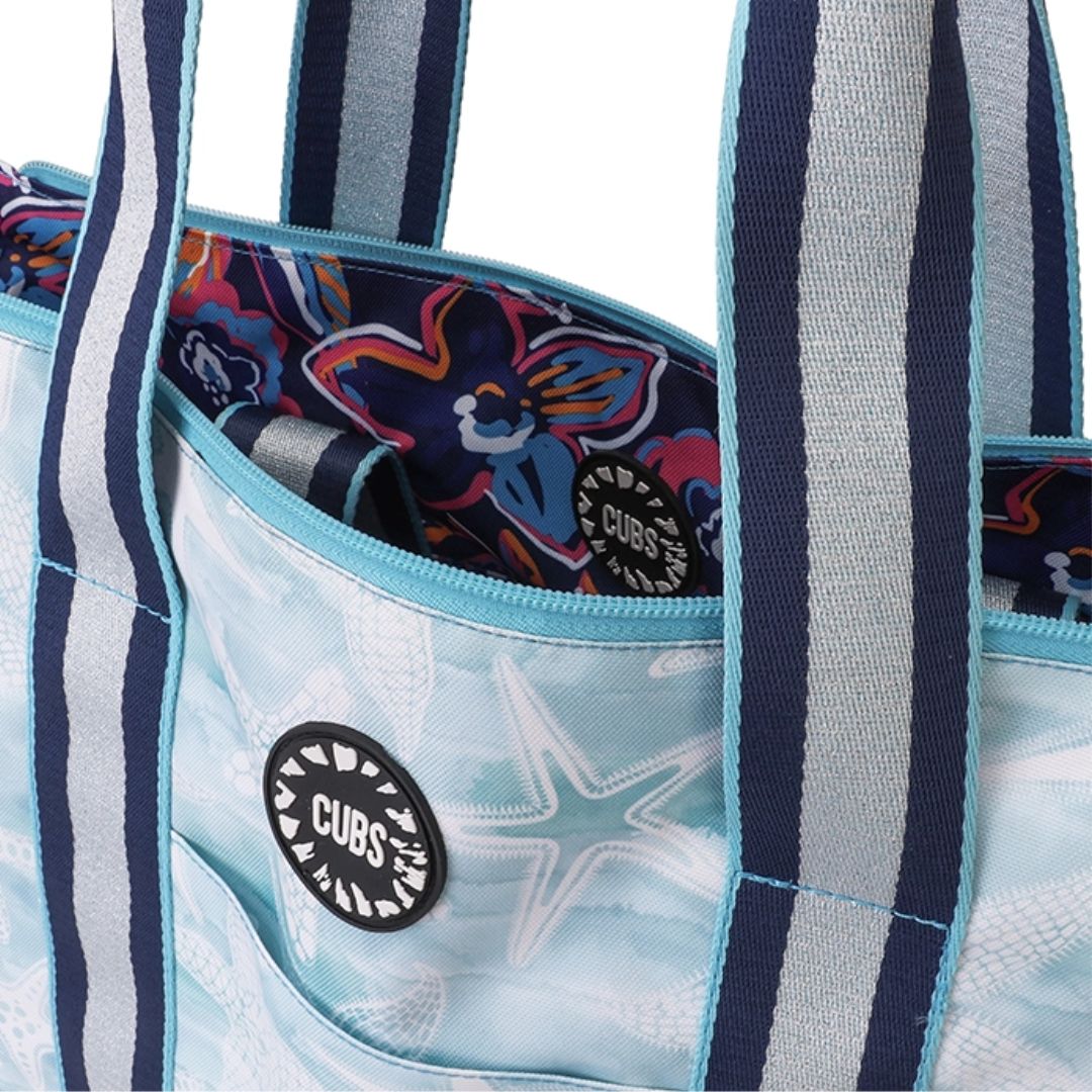 Stars and Flowers Double Face Tote Bag 19 L