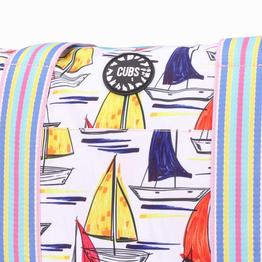 Ships and Flowers Double Face Tote Bag 19 L
