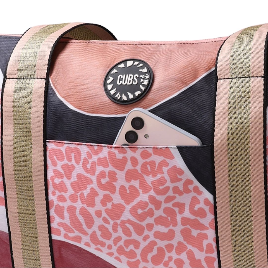 Brown Leopard Double Face Tote Bag 19 L