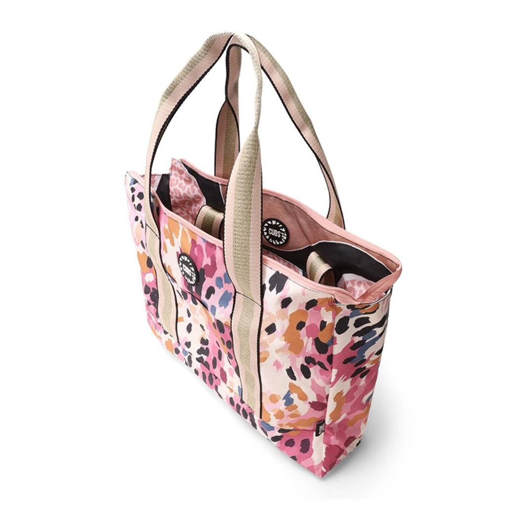 Brown Leopard Double Face Tote Bag 19 L