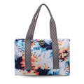 Bluish Tie Dye and Pinky Stars Double Face Tote Bag 19 L