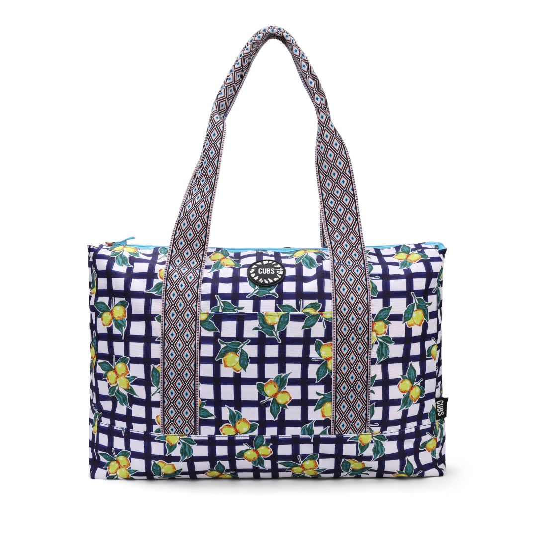 Flowery Tie Dye Double Face Tote Bag 19 L