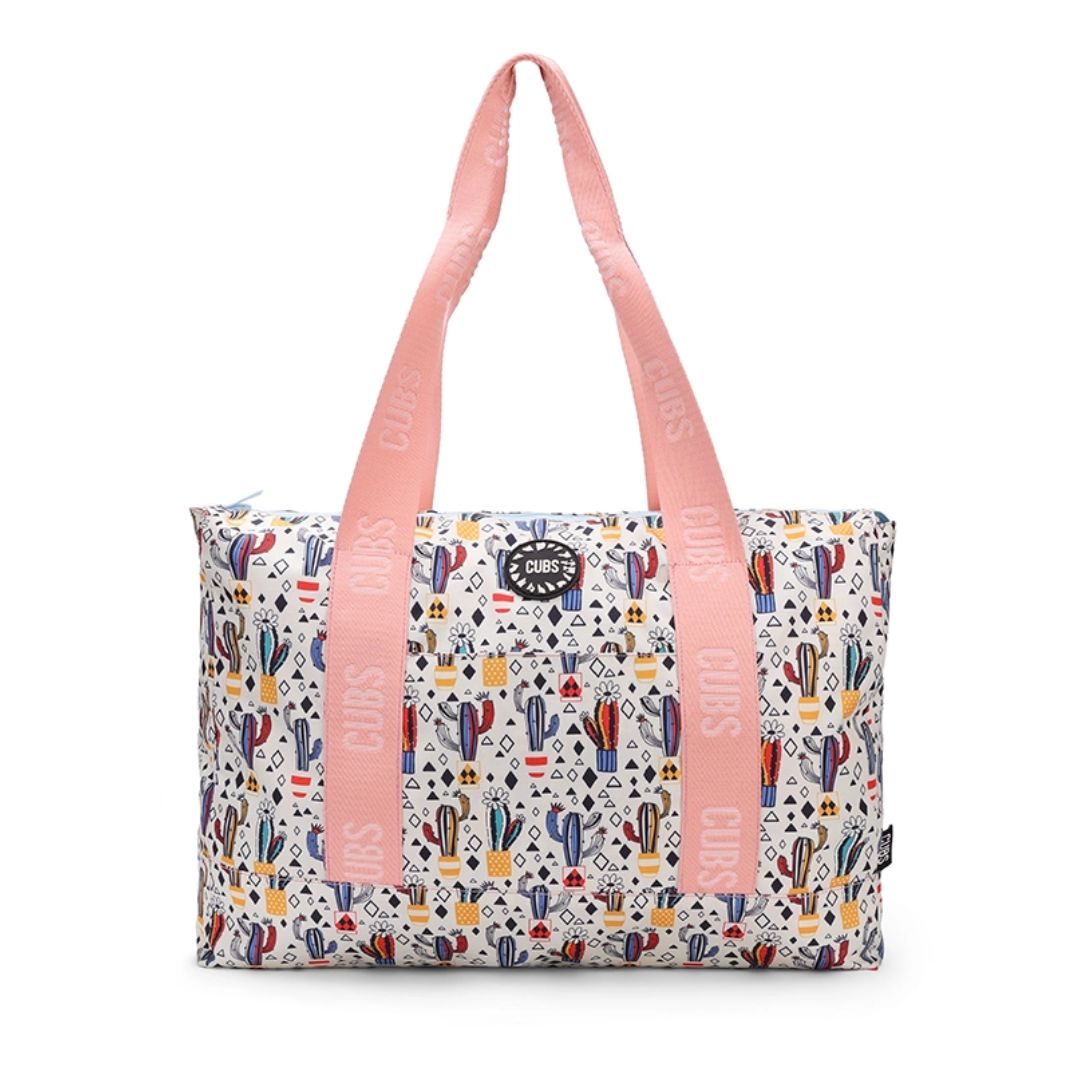 Pastel Colors and Cactus Double Face Tote Bag 19 L