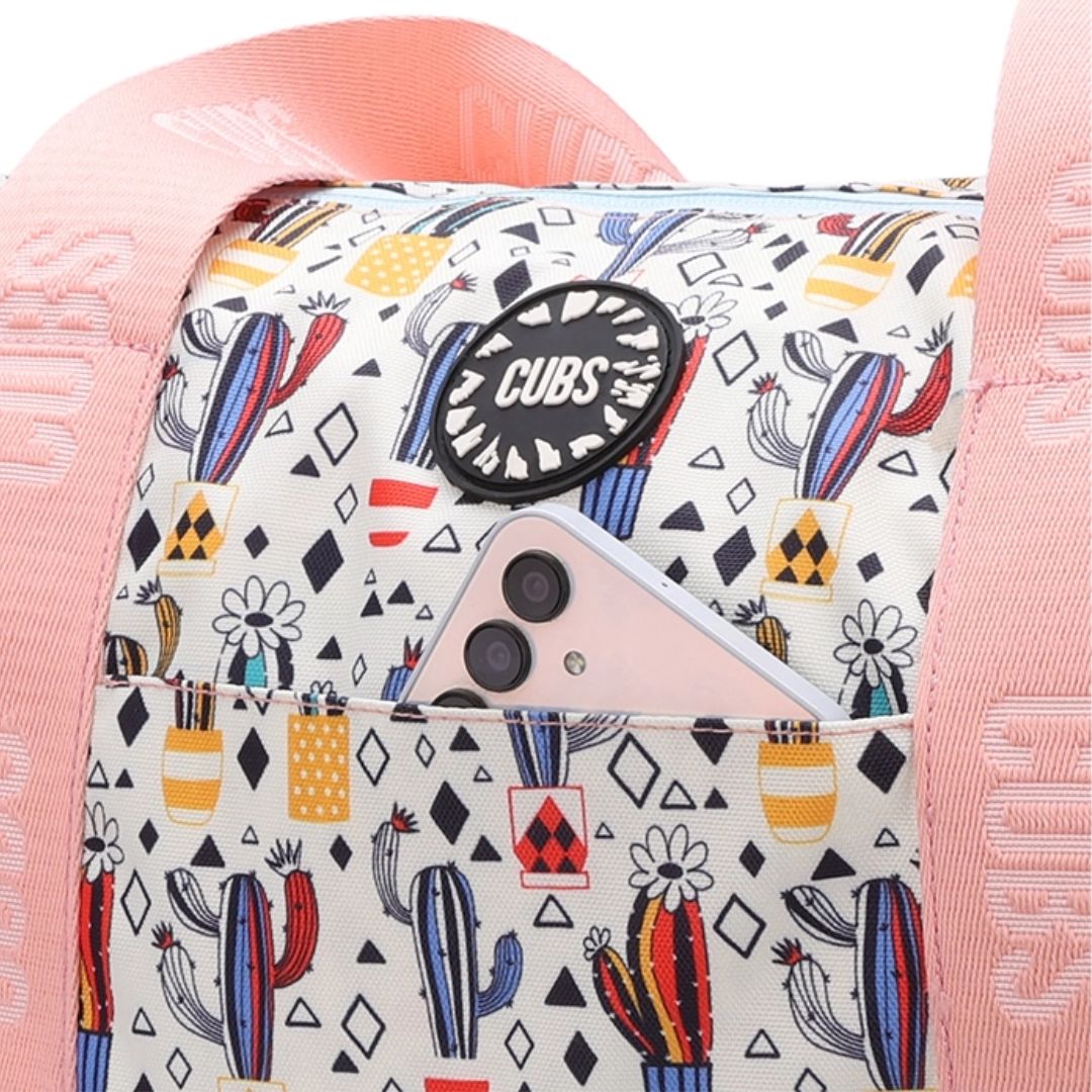 Pastel Colors and Cactus Double Face Tote Bag 19 L