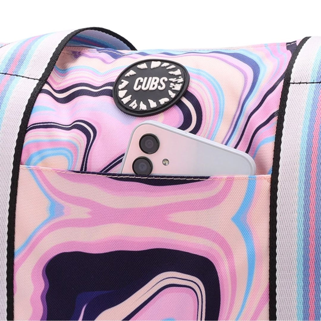 Cactus and Swirls Double Face Tote Bag 19 L
