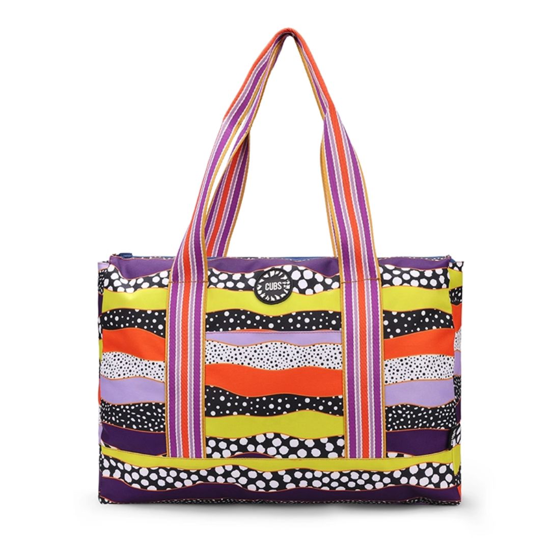 Waves and Gardens Double Face Tote Bag 19 L