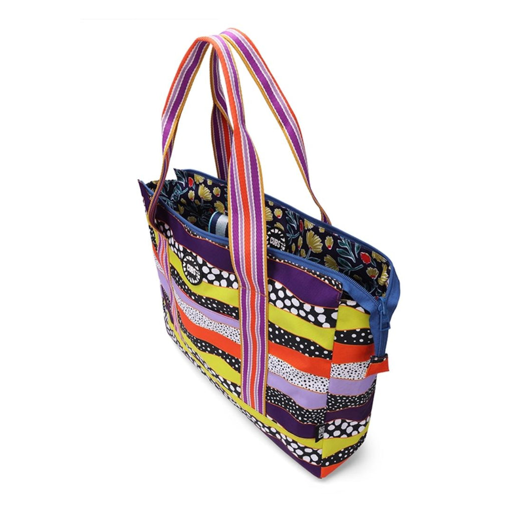 Waves and Gardens Double Face Tote Bag 19 L