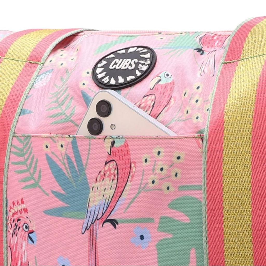 Pinkish Flowers Double Face Tote Bag 19 L