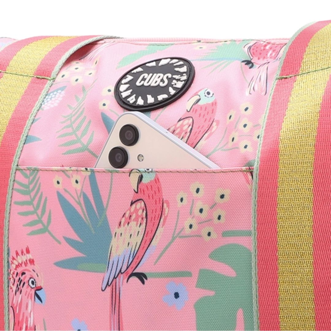 Pinkish Flowers Double Face Tote Bag 19 L