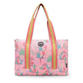 Pinkish Flowers Double Face Tote Bag 19 L