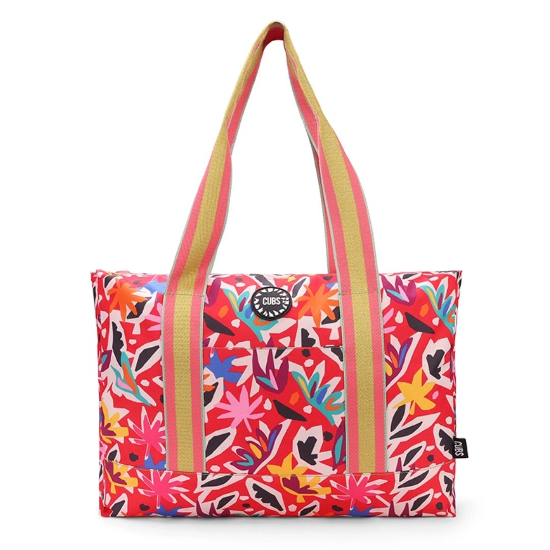 Pinkish Flowers Double Face Tote Bag 19 L
