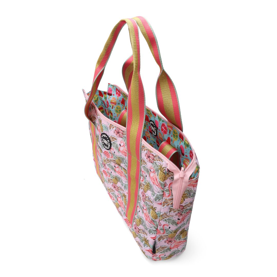 Pineapples and Ice Cream Double Face Tote Bag 19 L