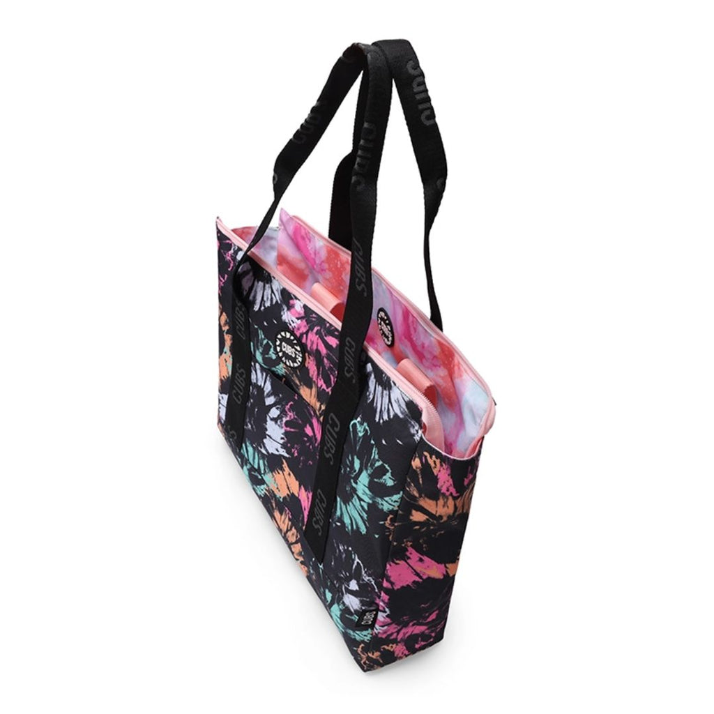 Black & Pink Tie Dye Double Face Tote Bag 19 L