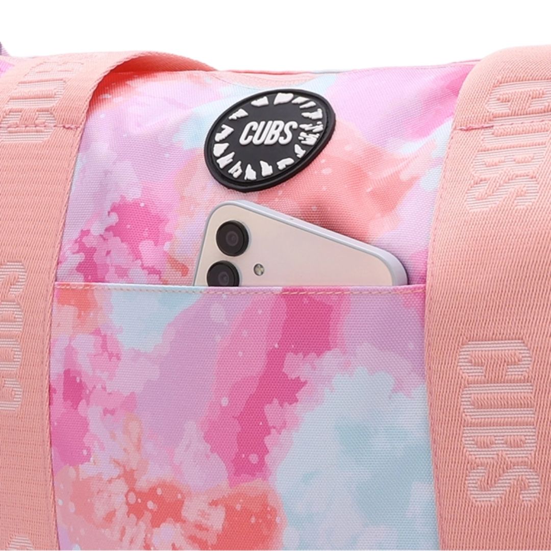 Black & Pink Tie Dye Double Face Tote Bag 19 L