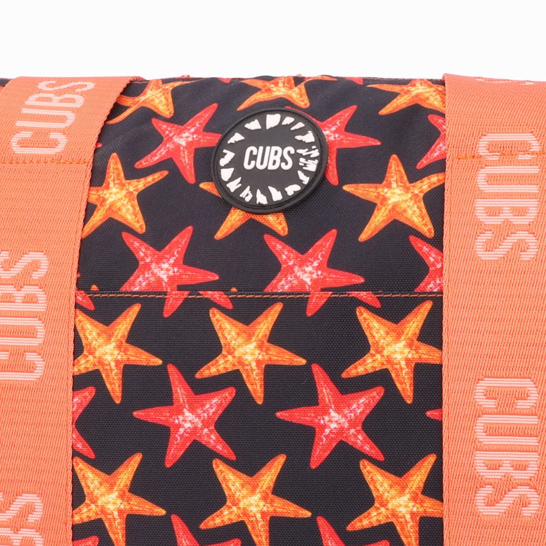 Tie Dye and Black Stars Double Face Tote Bag 19 L