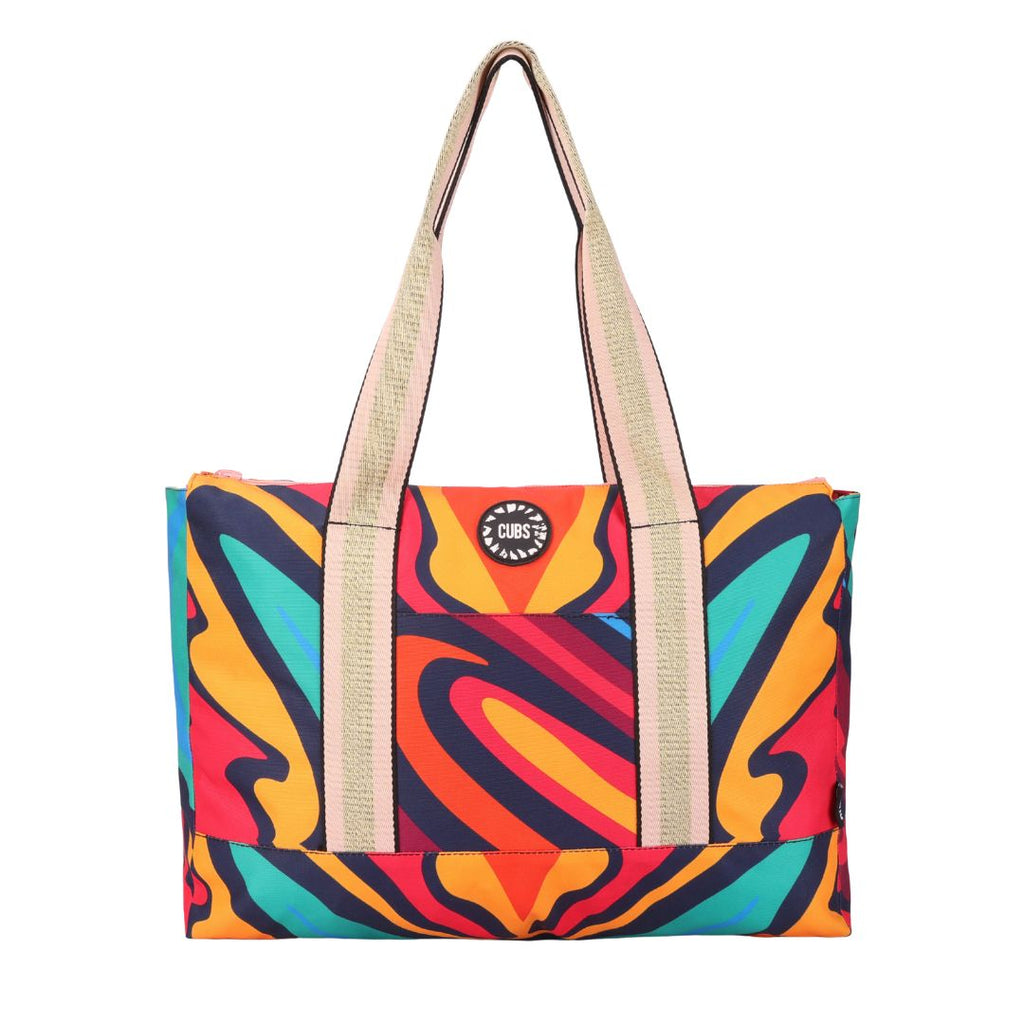 Swirls and Flamingos Double Face Tote Bag 19 L