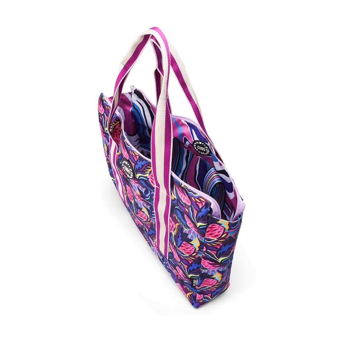 Vibes of Purple Double Face Tote Bag 19 L