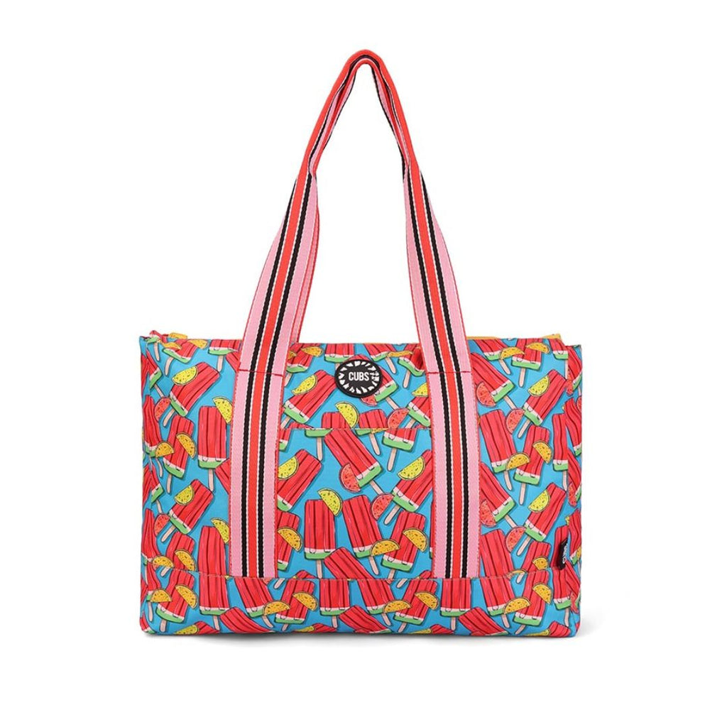 Ice-Cream and Water Colors Double Face Tote Bag 19 L