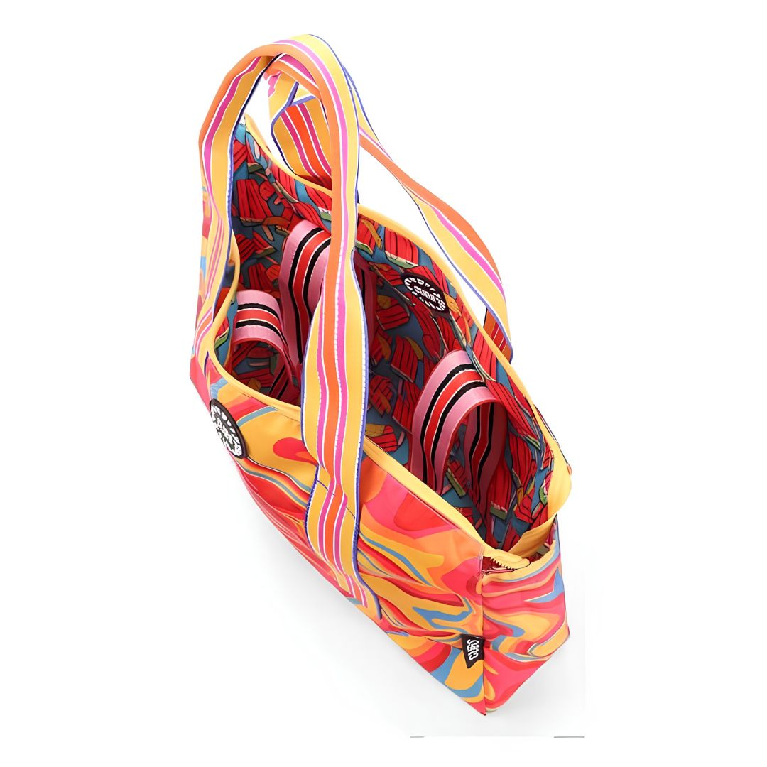 Ice-Cream and Water Colors Double Face Tote Bag 19 L