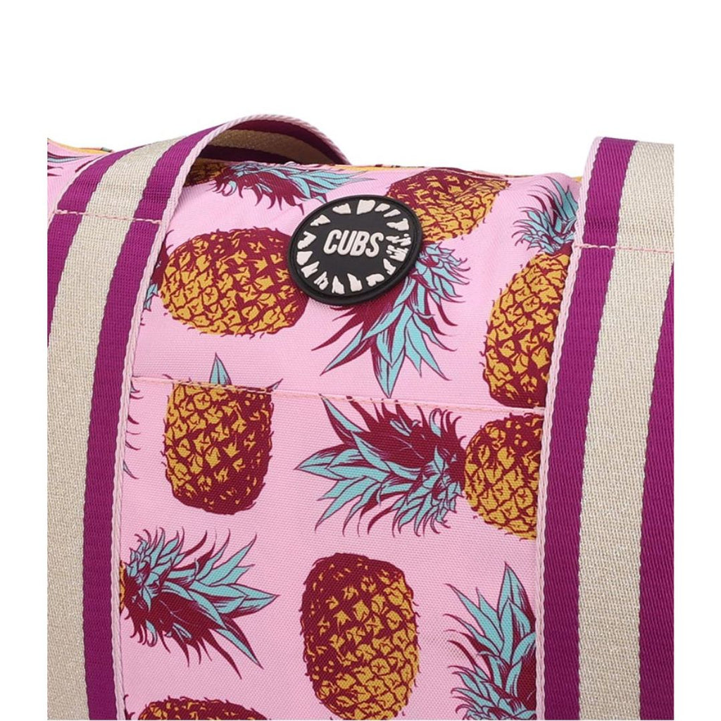 Lilac Pigeon Forest and Pineapples Double Face Tote Bag 19 L