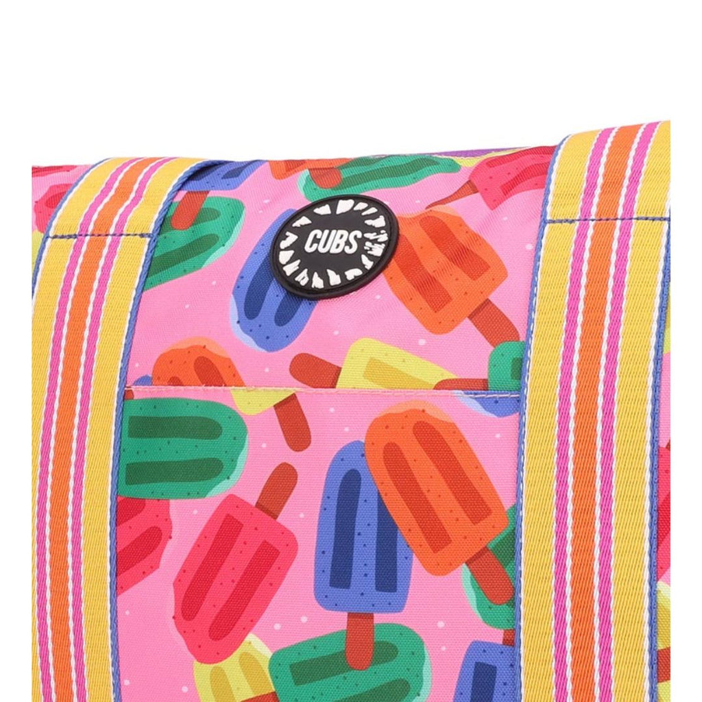 Purple Art and Ice-Cream Double Face Tote Bag 19 L
