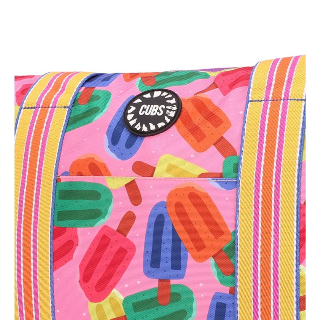Purple Art and Ice-Cream Double Face Tote Bag 19 L