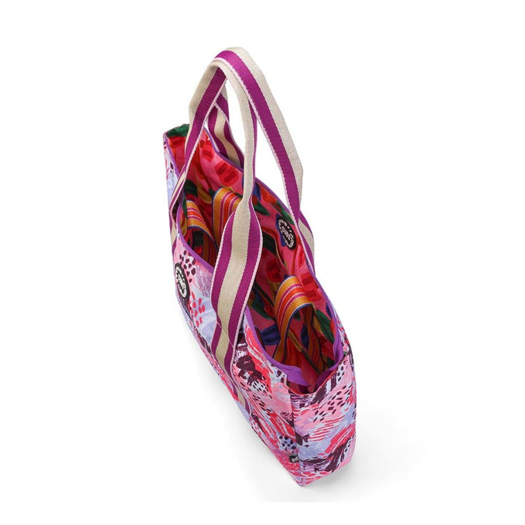 Purple Art and Ice-Cream Double Face Tote Bag 19 L
