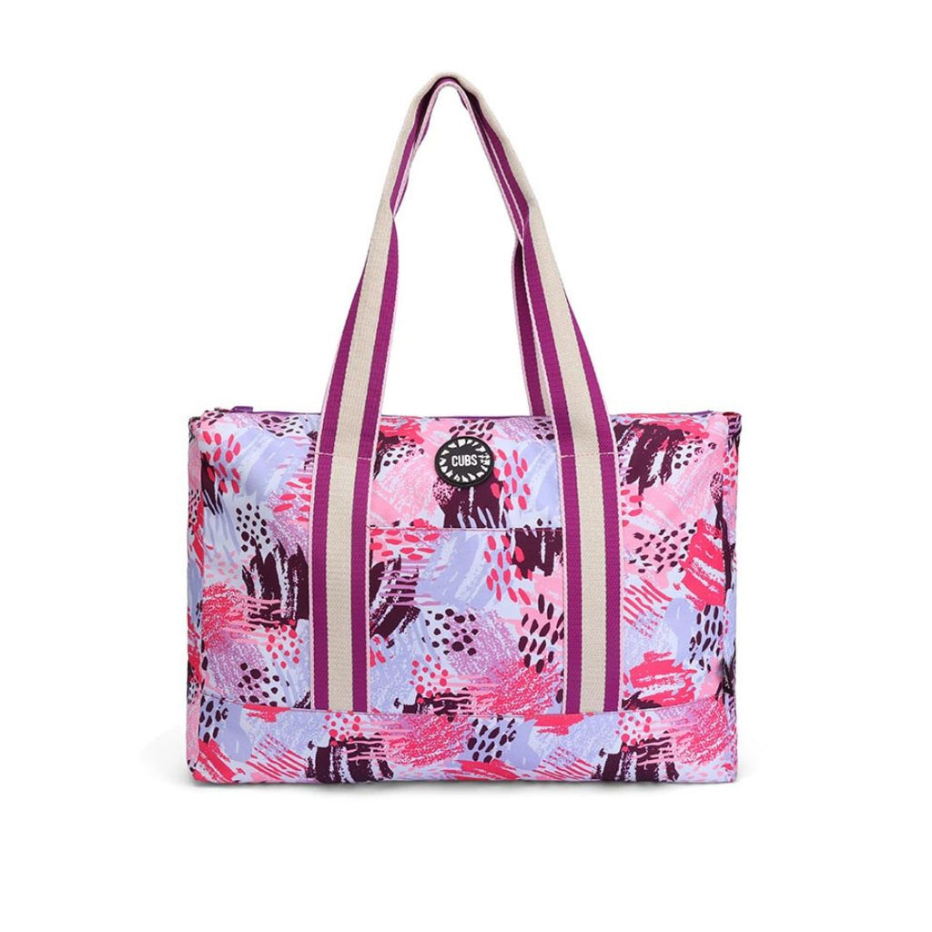 Purple Art and Ice-Cream Double Face Tote Bag 19 L