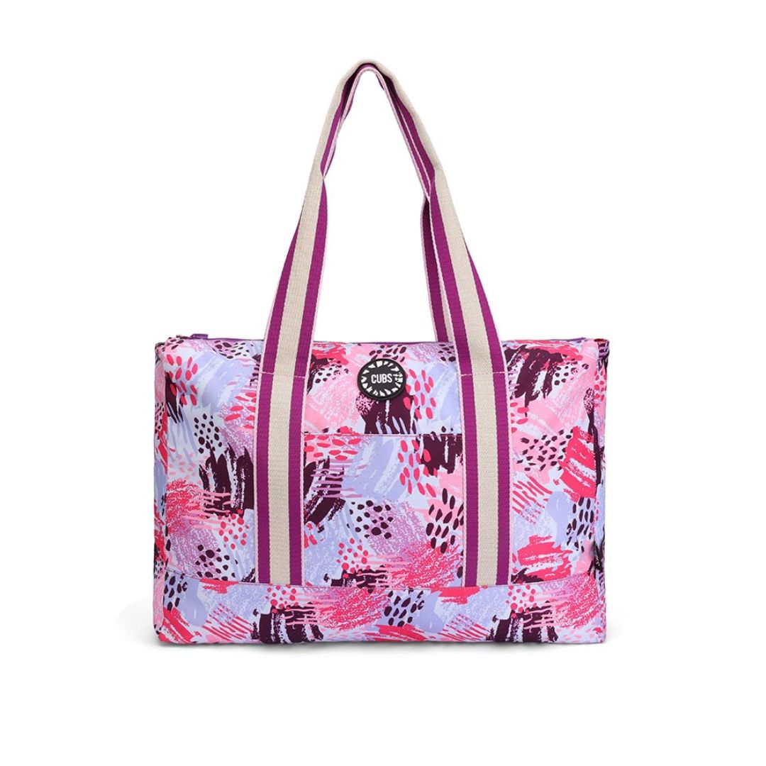 Purple Art and Ice-Cream Double Face Tote Bag 19 L