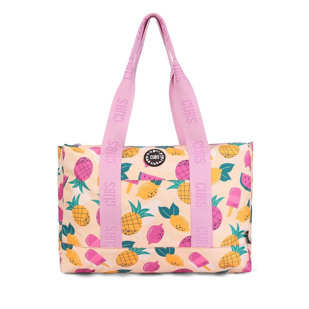 Fruits and Flamingos Double Face Tote Bag 19 L