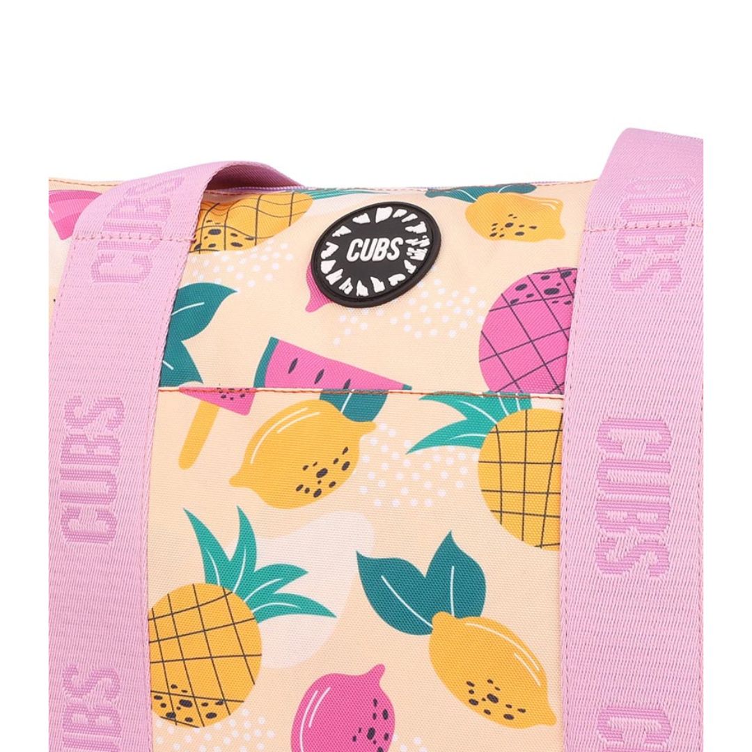 Fruits and Flamingos Double Face Tote Bag 19 L