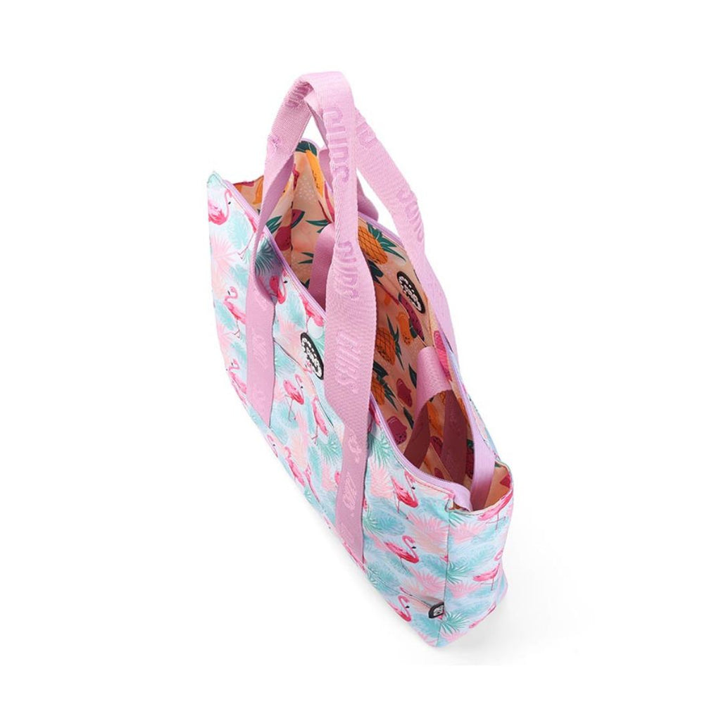 Fruits and Flamingos Double Face Tote Bag 19 L