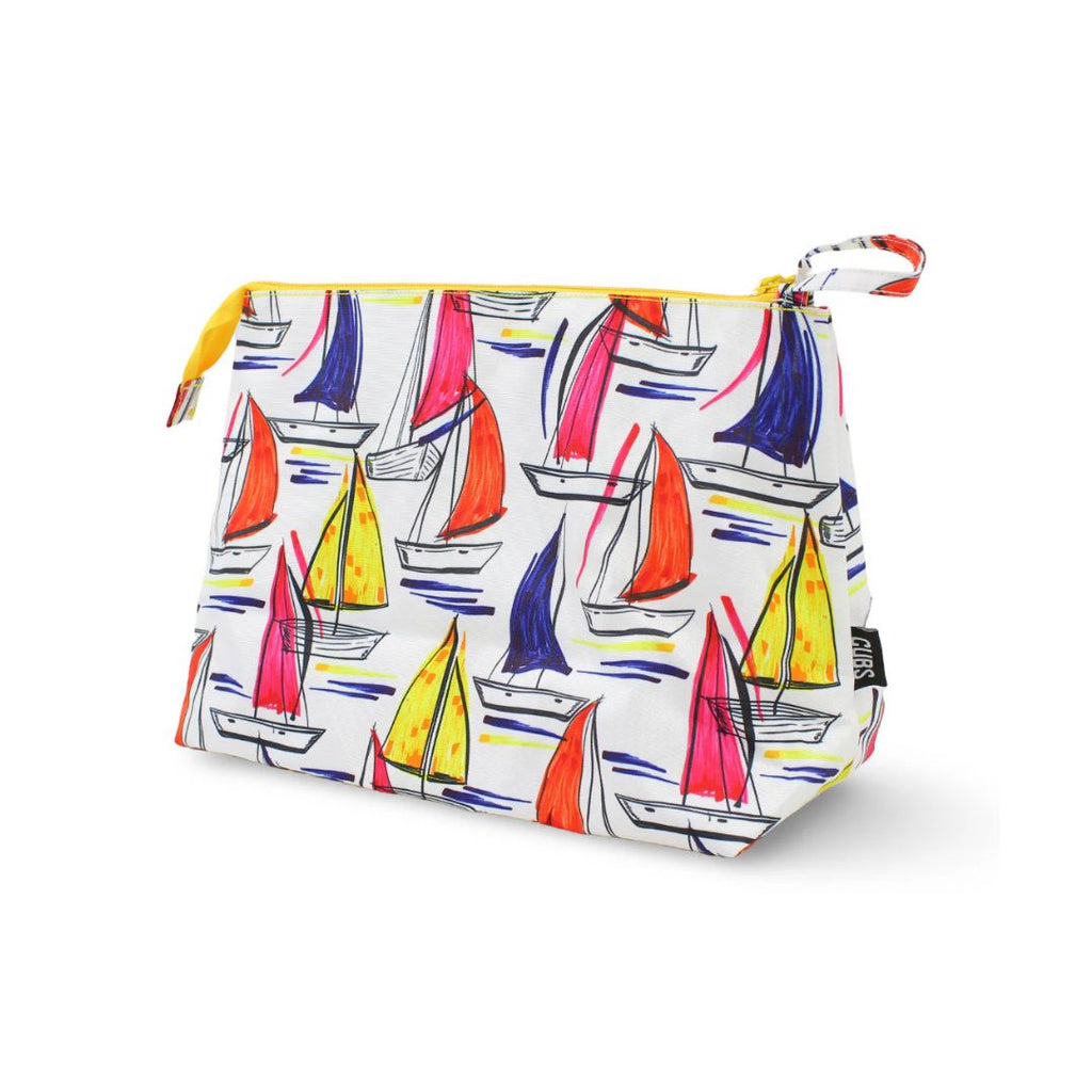 White Ships Large Pouches