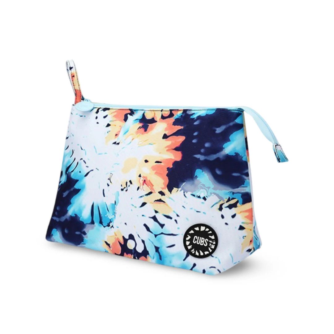 Blueish Tie Dye Large Pouches