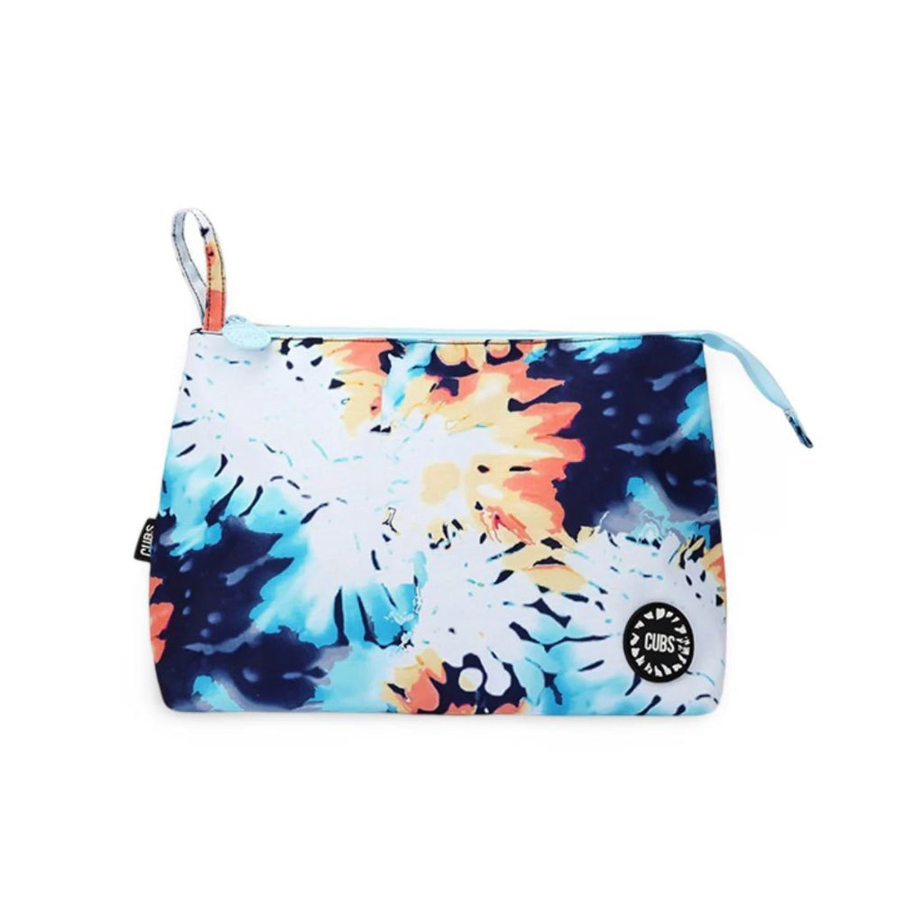 Blueish Tie Dye Large Pouches