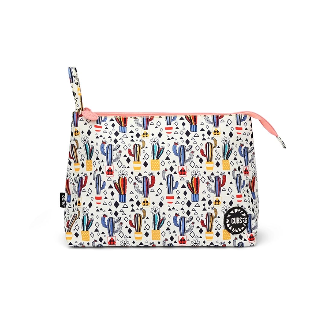 White Cactus Large Pouches
