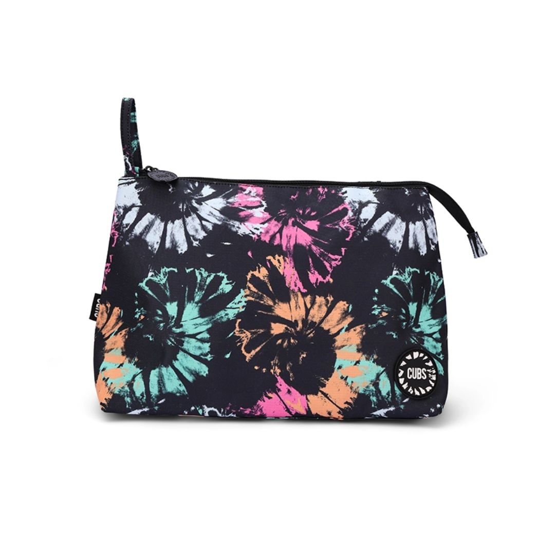 Dark Tie Dye Large Pouches