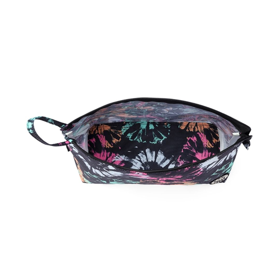 Dark Tie Dye Large Pouches
