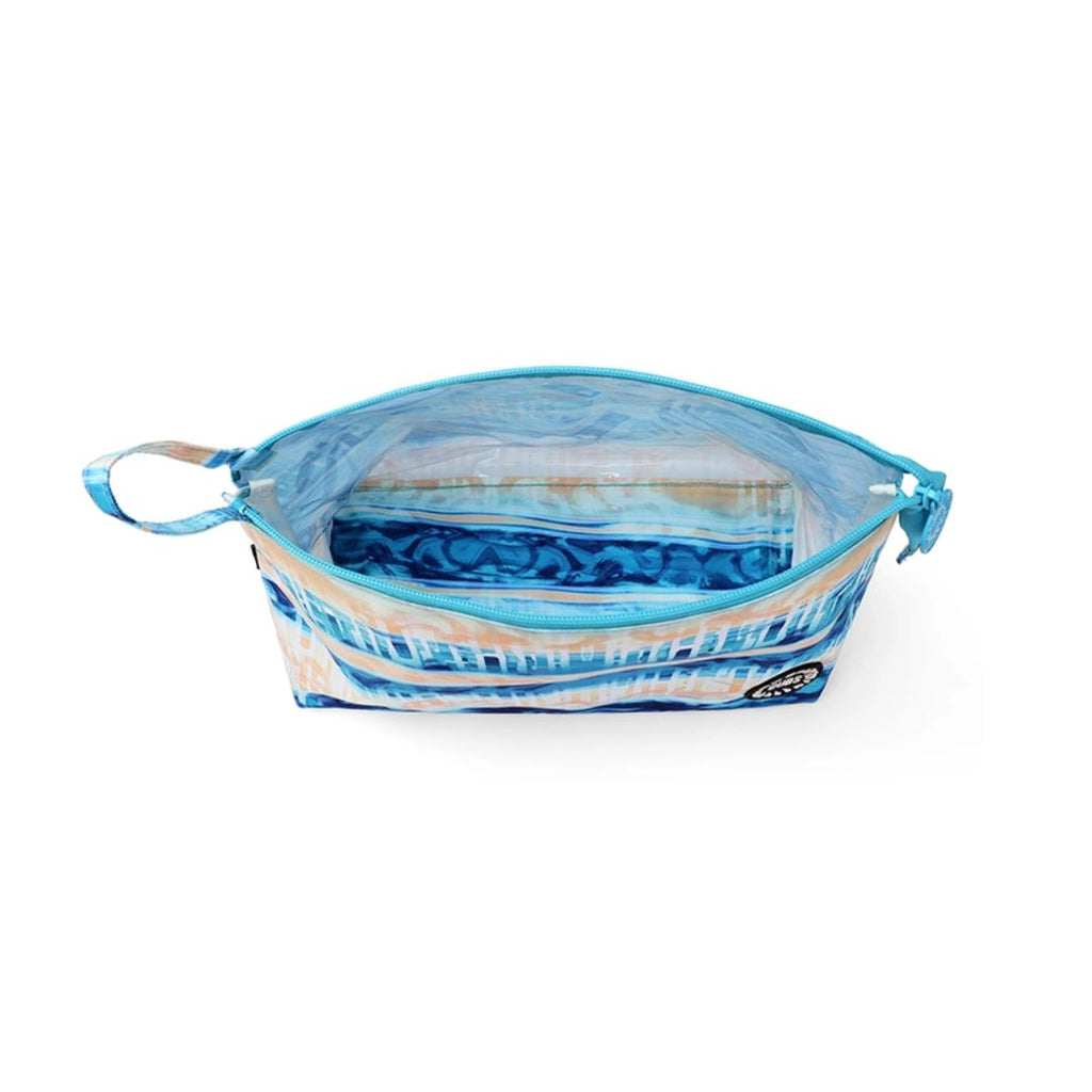 Blue & Peach Large Pouches