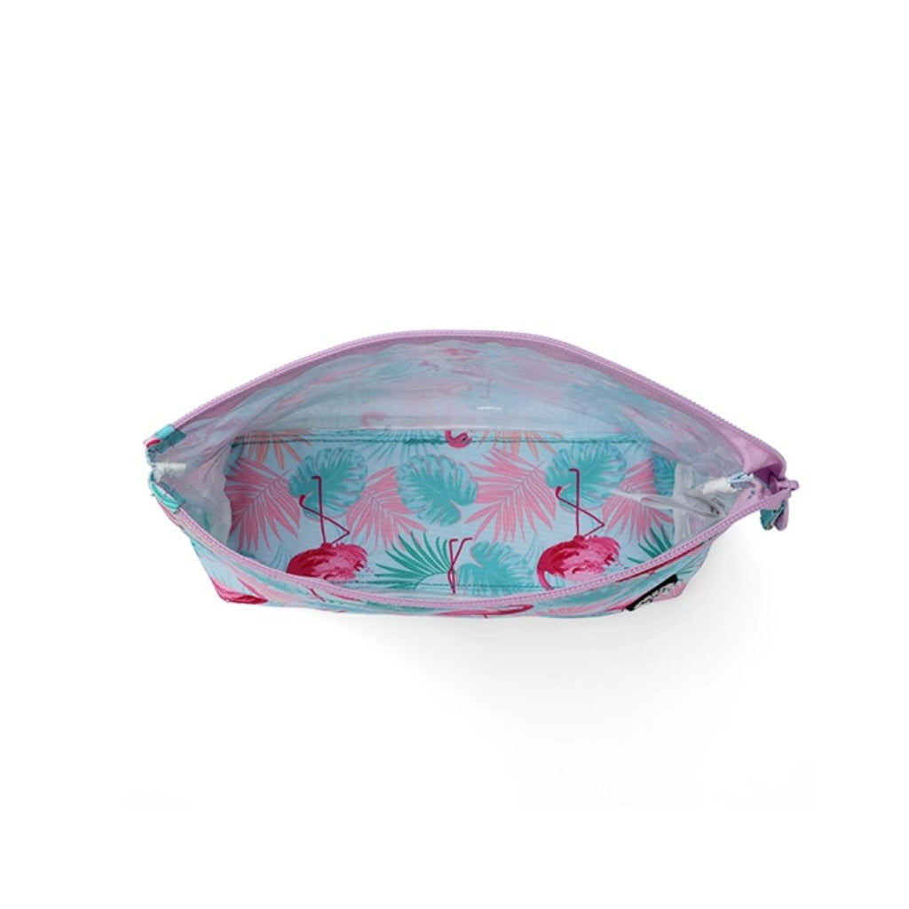 Flamingos in the Forest Large Pouches