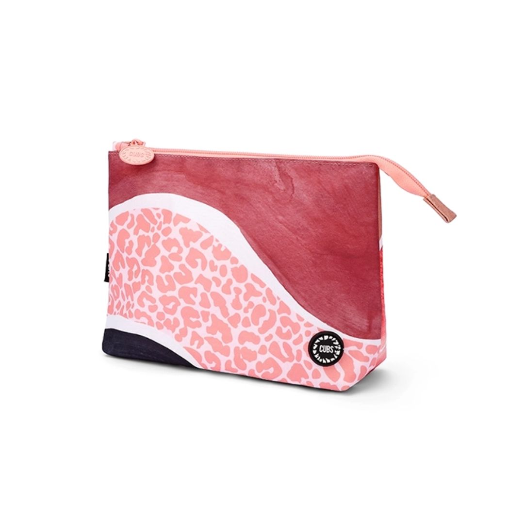 Brown Waves Medium Pouch